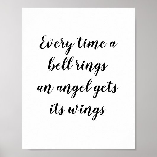 Elke keer dat een Bell Rings Angel zijn eigen ogen Poster (Voorkant)