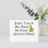 Elke keer dat een Bell Rings Briefkaart (Staand voorkant)