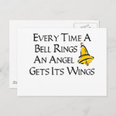 Elke keer dat een Bell Rings Briefkaart (Voorkant / Achterkant)