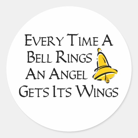 Elke keer dat een Bell Rings Ronde Sticker (Voorkant)