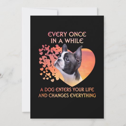 Elke keer dat een hond je leven in Boston betreedt Aankondiging (Voorkant)