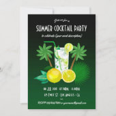 Elke keer dat een zomercocktails wordt uitgenodigd kaart (Voorkant)