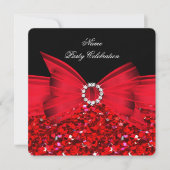 Elke keer dat er een luxe luxe glitter Red Bow-zwa Kaart (Voorkant)