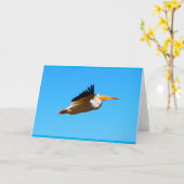 Elke keer dat er een pelikaanse vlieg is kaart (Gele Bloem)