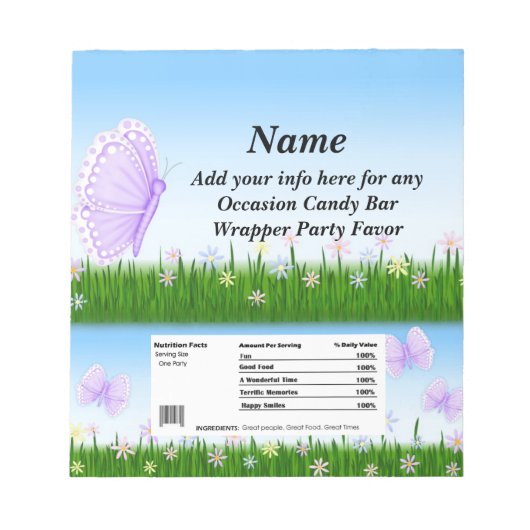 Elke keer dat er een Snoep met schuifbalken wordt Notitieblok (Voorkant)