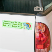 Elke keer dat je een regenboog bumpersticker ziet (Op Truck)