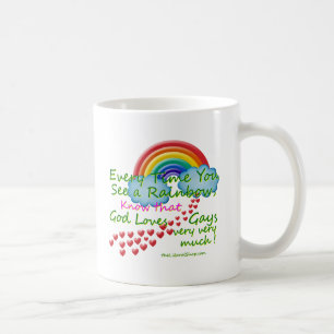 Elke keer dat je een regenboog ziet koffiemok