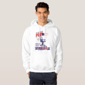 Elke keer dat je niet bidt grappige patriottische hoodie (Voorkant volledig)