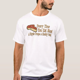 elke keer dat je vlees eet t-shirts