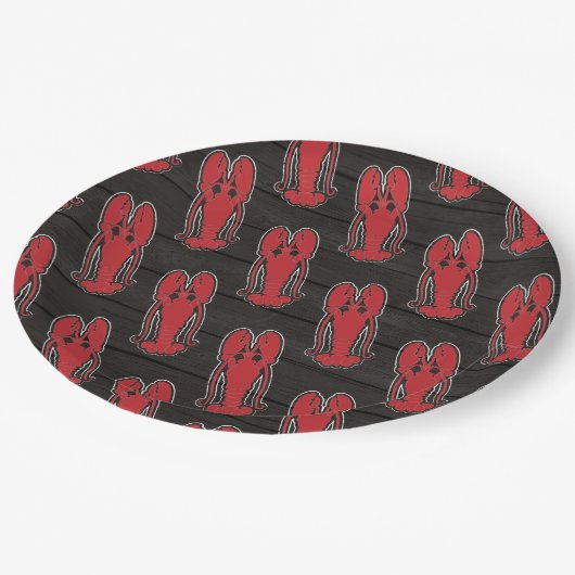 Elke keer dat Lobster Bake/Boil rustige achtertuin Papieren Bordje (Gekanteld)