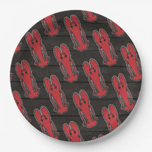 Elke keer dat Lobster Bake/Boil rustige achtertuin Papieren Bordje