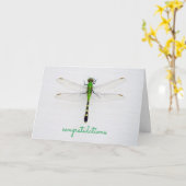 Elke keer dat u met Dragonfly feliciteert Kaart (Gele Bloem)