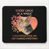 Elke keer een keer een hond in Yorkshire Lover Muismat (Voorkant)