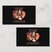 Elke keer in één keer een welsh Springer Spaniel E Visitekaartje (Voorkant / Achterkant)