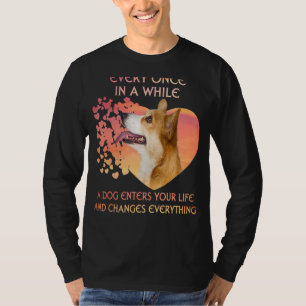 Elke keer in een tijd dat een Corgi je het leven i T-shirt