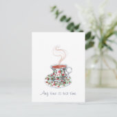 Elke keer is theetijd -- thee slogan briefkaart (Staand voorkant)