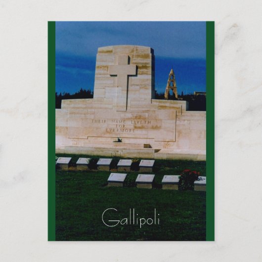elke keer meer Gallipoli Briefkaart (Voorkant)