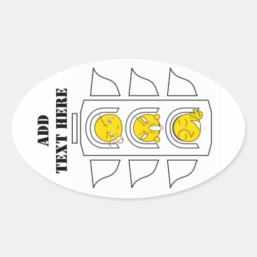 Elke keer_ ovale sticker (Voorkant)