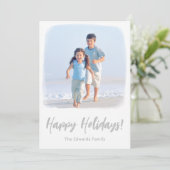 Elke kerstkaart | Tropische kustfotokaart (Staand voorkant)