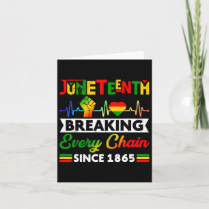 Elke keten breken sinds 1865 juni 1965, zwart H Kaart