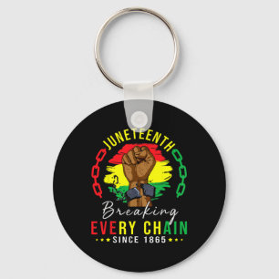 Elke keten sinds 1865 Vrouwen Mannen Juneteenth Fr Sleutelhanger