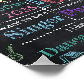 Elke klas aangepast schoolbord eerste dag van scho poster (Hoek)