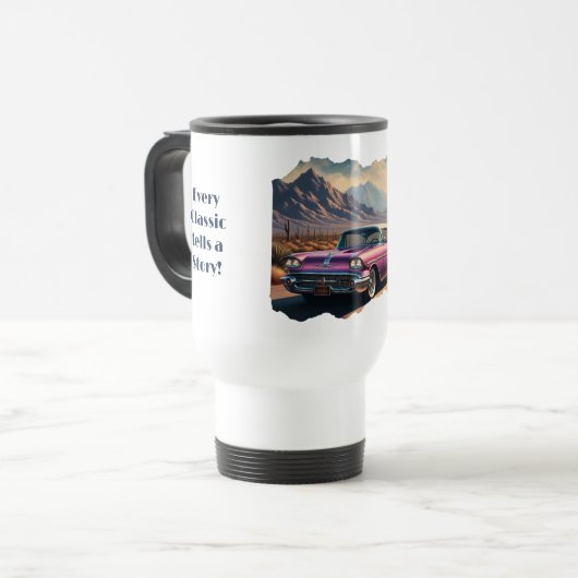 Elke klassieker vertelt een verhaal over een reism reisbeker (Voorkant links)