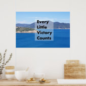 Elke kleine overwinning telt poster (Keuken)