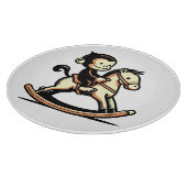 Elke kleur aap op schommelend paard snijplank (Hoek)