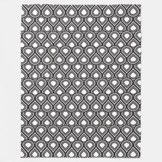 Elke kleur Abstract Teardrop MCM Pattern Fleece Deken (Voorkant)