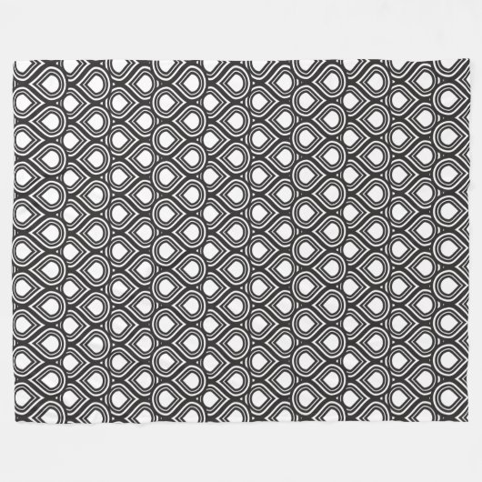 Elke kleur Abstract Teardrop MCM Pattern Fleece Deken (Voorkant (Horizontaal))