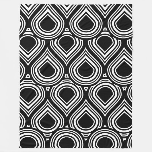 Elke kleur Abstract Teardrop MCM Pattern Fleece Deken (Voorkant)