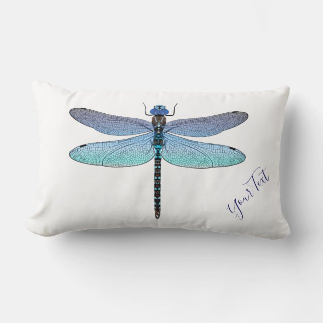Elke kleur Achtergrond Dragonfly Lumbar Pillow Kussen (Voorkant)