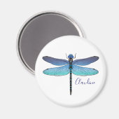 Elke kleur Achtergrond Dragonfly Magnet (Voorkant / Achterkant)