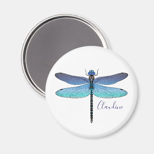 Elke kleur Achtergrond Dragonfly Magnet (Voorkant / Achterkant)