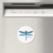 Elke kleur Achtergrond Dragonfly Magnet (Insitu (Vaatwasser))