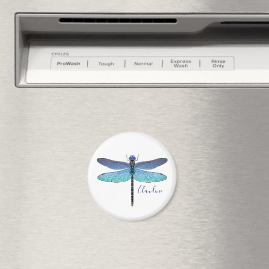 Elke kleur Achtergrond Dragonfly Magnet (Insitu (Vaatwasser))