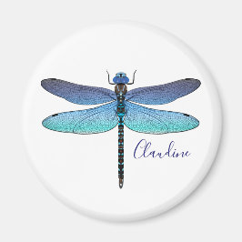 Elke kleur Achtergrond Dragonfly Magnet