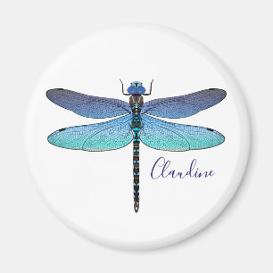 Elke kleur Achtergrond Dragonfly Magnet