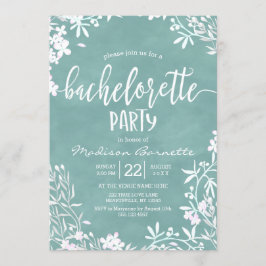 Elke kleur achtergrond vrijgezellenfeest uitnodigi kaart