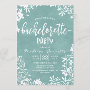 Elke kleur achtergrond vrijgezellenfeest uitnodigi kaart