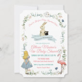 ELKE KLEUR - Alice in Wonderland Baby shower Kaart (Voorkant)