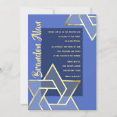 Elke kleur Bar Mitzvah Grote gouden ster van David Kaart (Voorkant)