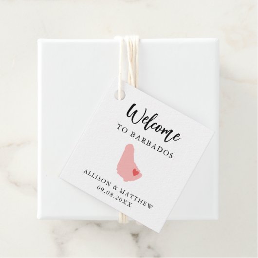 Elke Kleur Barbados WeduwWelkomsttas Bedankjes Labels (In situ)