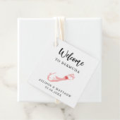 Elke Kleur Bermuda Weduwwelkomsttas Bedankjes Labels (In situ)