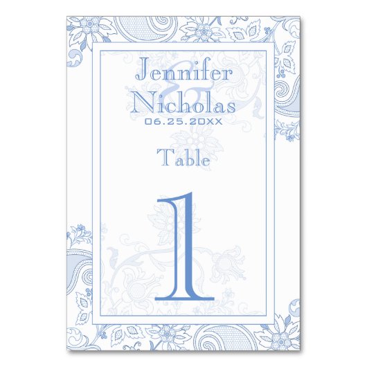 Elke kleur Bloemen & Foliage Lacy Doodle bruiloft Kaart (Voorkant)