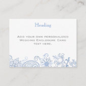 Elke kleur Bloemen - Foliage Wedding Enclosure Kaa Informatiekaartje (Achterkant)