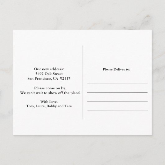 ELKE KLEUR - Briefkaart voor aankondigingen van de (Achterkant)