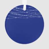 Elke kleur Challah La La Christmas Chanoeka Blauw Ornament (achterkant)