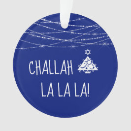 Elke kleur Challah La La Christmas Chanoeka Blauw Ornament